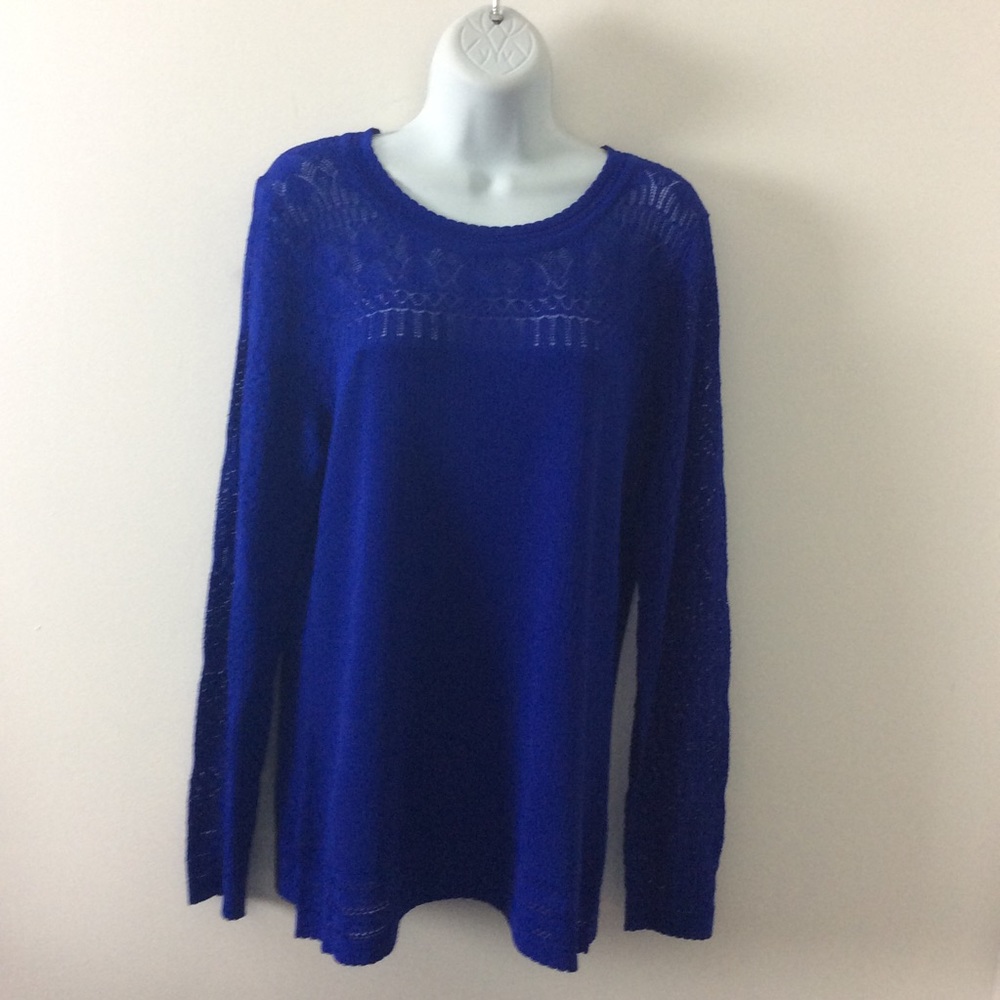 NEW Cupid Women’s Blue Sweater Large Pullover